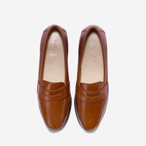 NIB COLE HAAN EMMONS COGNAC BRITISH TAN LEATHER PINCH LOAFERS FLATS DRIVERS